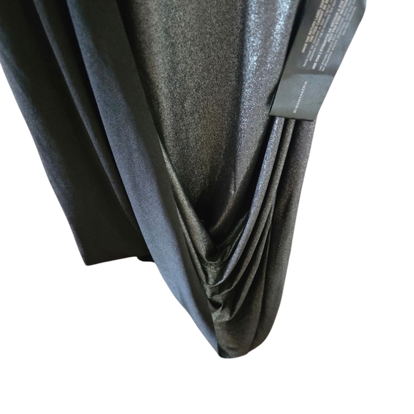 BCBGMaxAzria Metallic Black Asymmetrical Dress - Picture 6 of 10